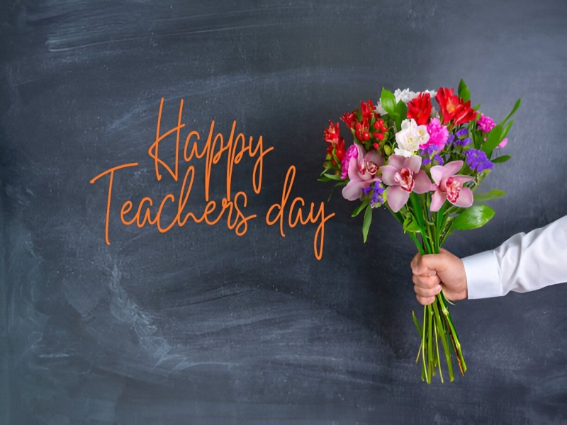 Heart touching Teachers day Wallpaper Flower