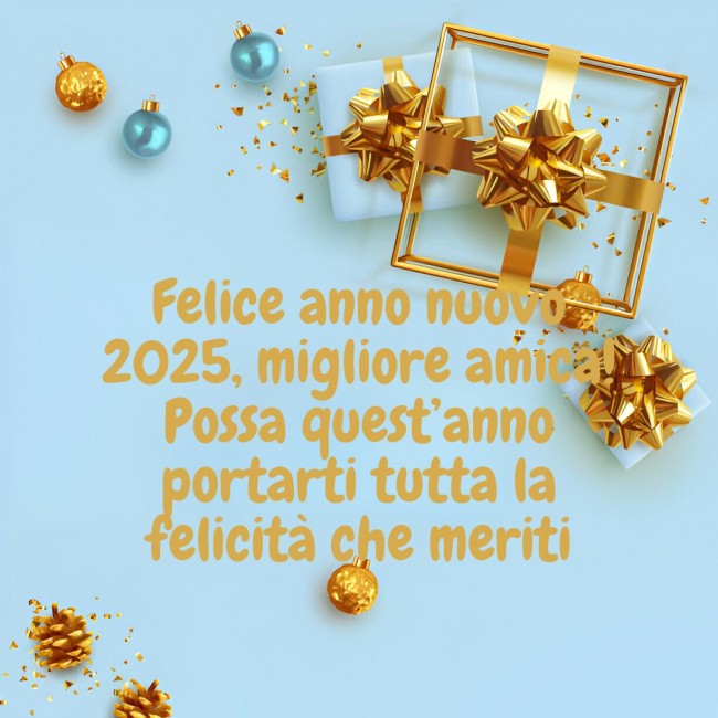 auguri di buon anno per gli amici 2025