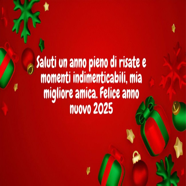 Felice anno Nuovo Amici Messaggio Whatsapp