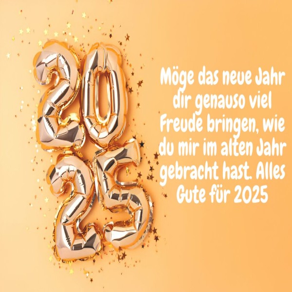 neujahrswünsche Frohes Neues jahr 2025